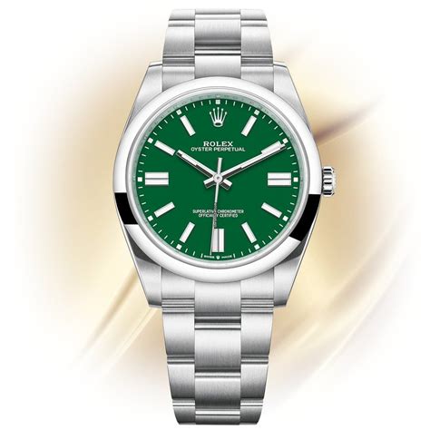 rolex oyster perpetual datejust green face|rolex oyster perpetual 41mm green.